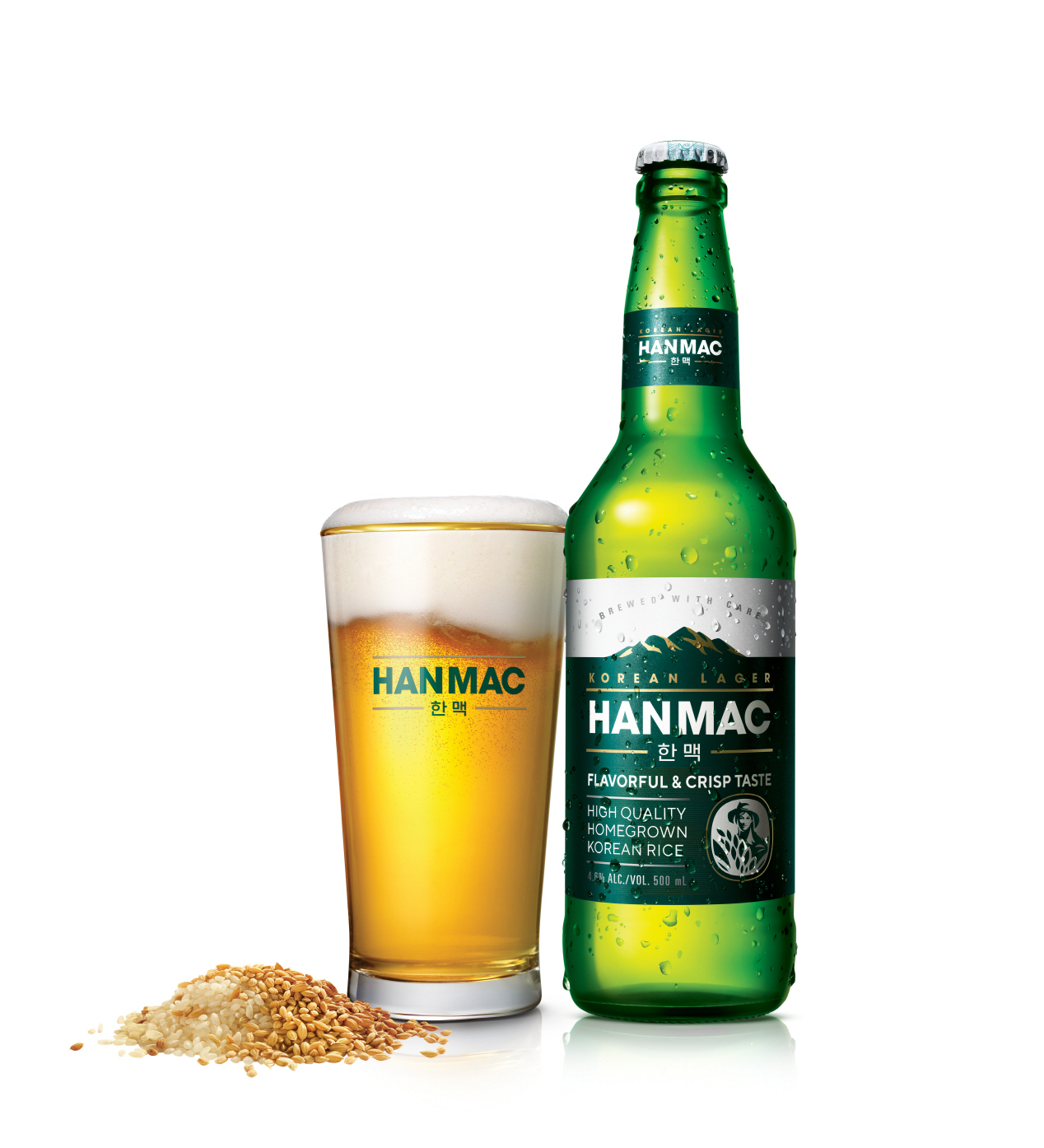 오비맥주가 우리 쌀로 만든 맥주 '한맥' [사진제공=오비맥주]
