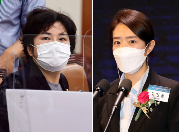 조수진 국민의힘 의원(왼쪽), 고민정 더불어민주당 의원. [연합]