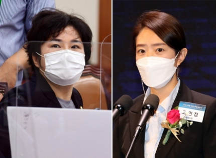 조수진 국민의힘 의원(왼쪽), 고민정 더불어민주당 의원. [연합]