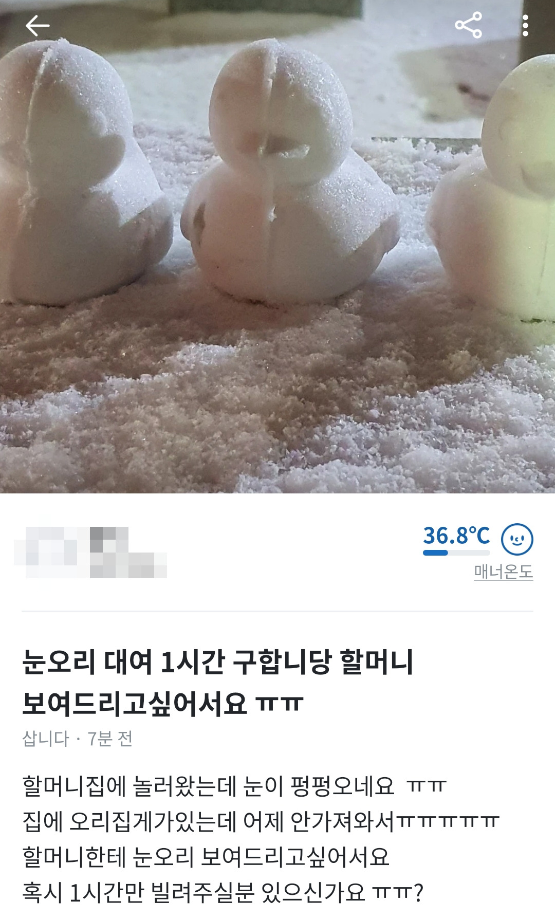 “눈(雪)만 오면 1000원에 빌려드려요” 당근마켓에 항상 등장한 ‘이것?’ [IT선빵!]