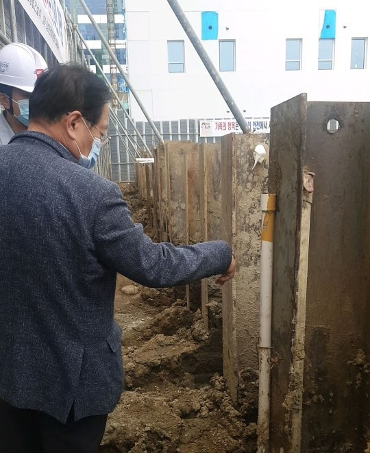 공사장 안전점검 사진. [강서구 제공]
