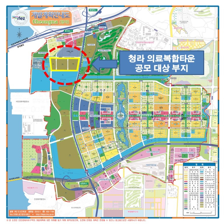 인천 청라의료복합타운 위치도