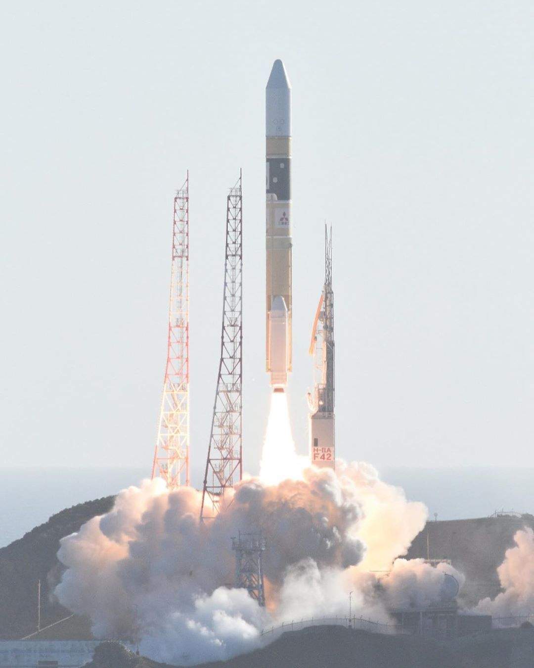 아랍에미리트(UAE) 화성 탐사선 '아말'을 탑재한 로켓 발사 장면.[Emirates Mars Mission 제공]