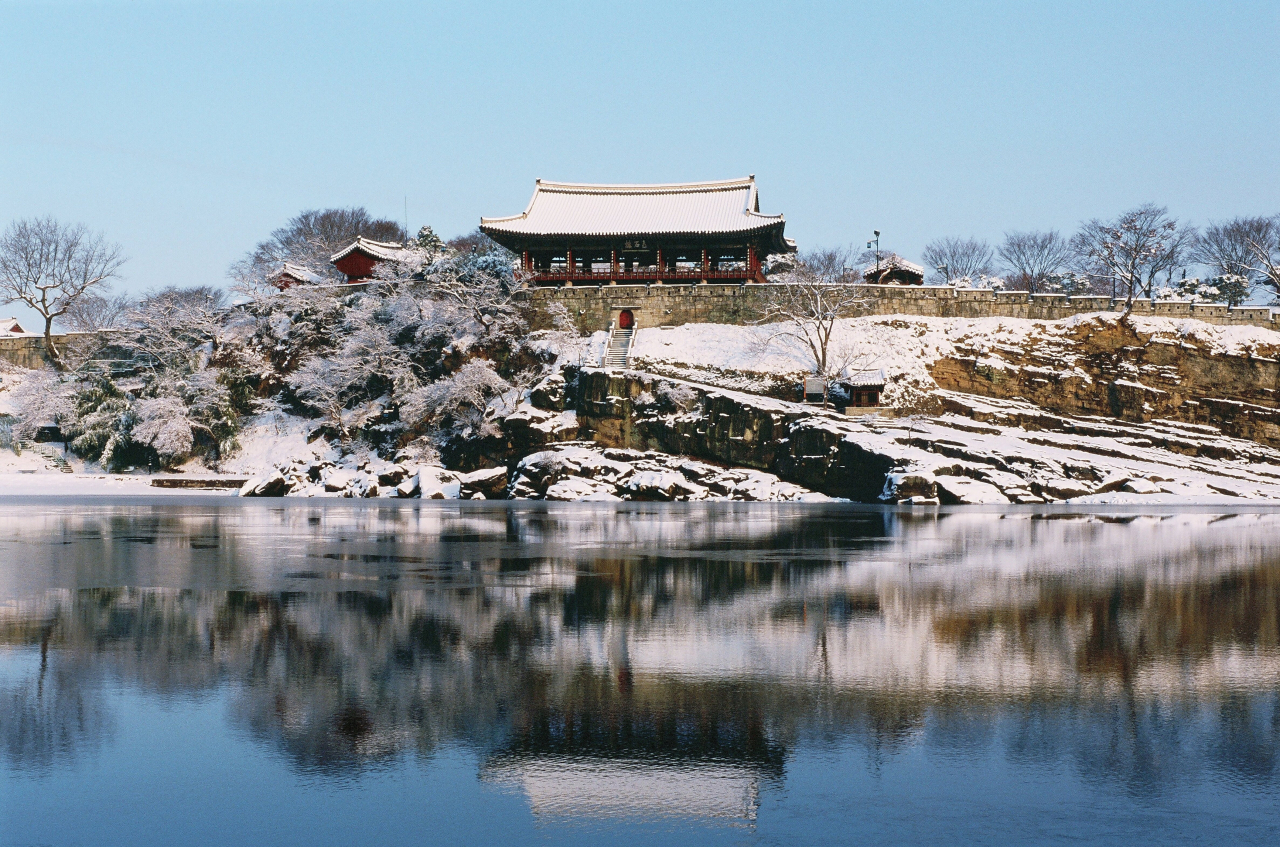 진주성의 겨울