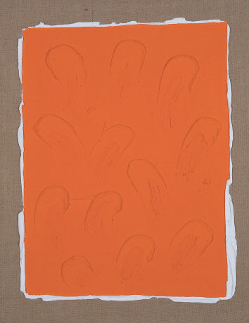 장마리아, In Between - Spring Series (Orange), 116.8&times;91cm(50), 혼합재료, 2020