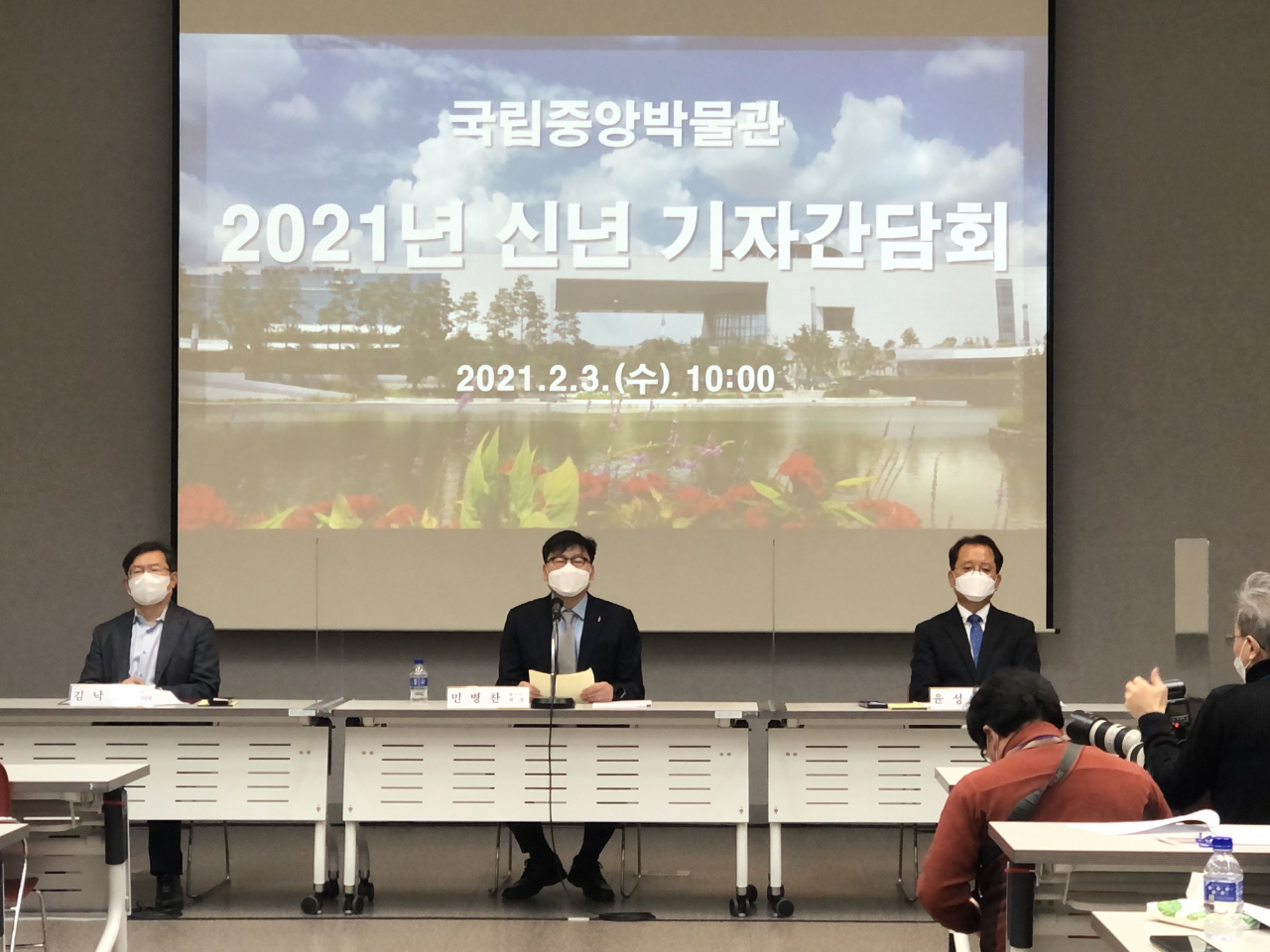민병찬 국립중앙박물관장은 3일 국립중앙박물관 교육동에서 기자간담회를 개최하고 미래 박물관 운영방안에 대해 밝혔다. [사진=헤럴드DB]