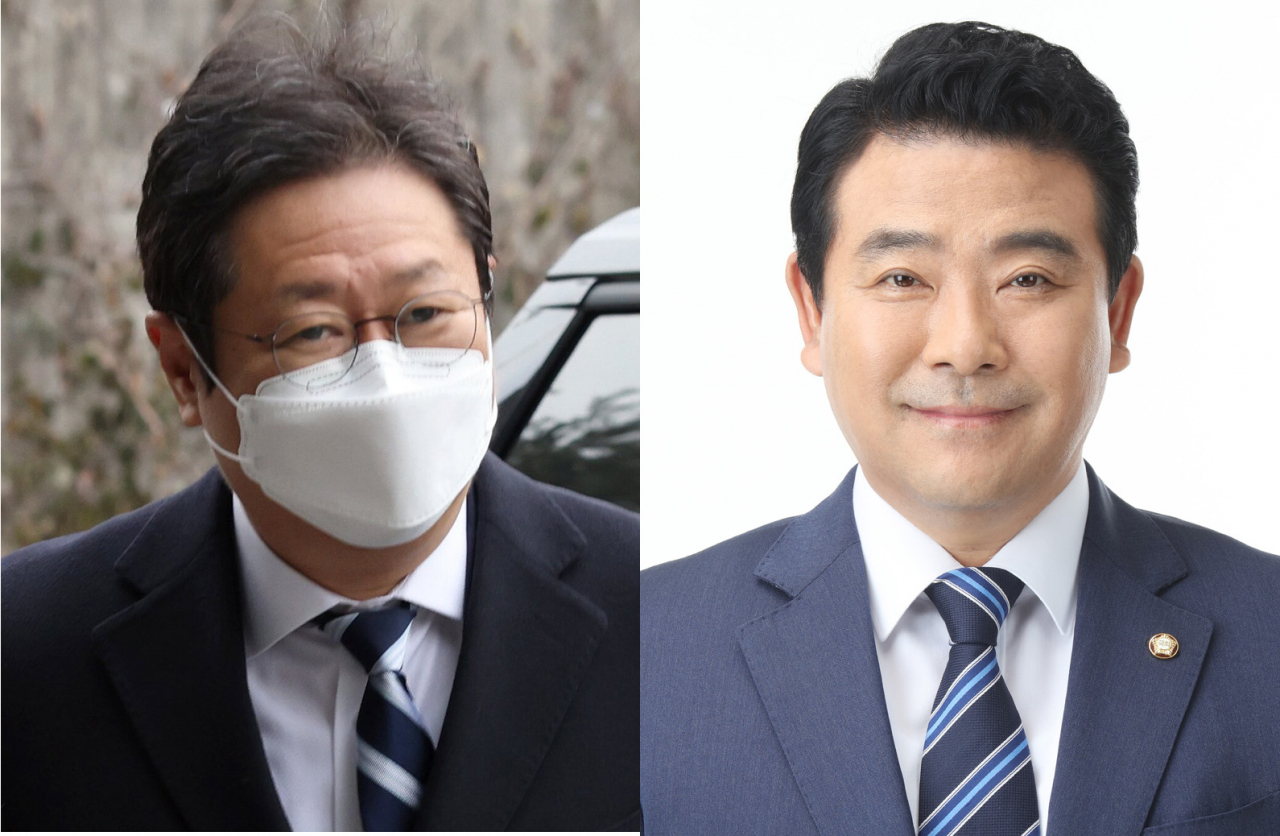 황희 문체장관 후보자(좌), 박정 국회 문체위 여당 간사 의원(우)