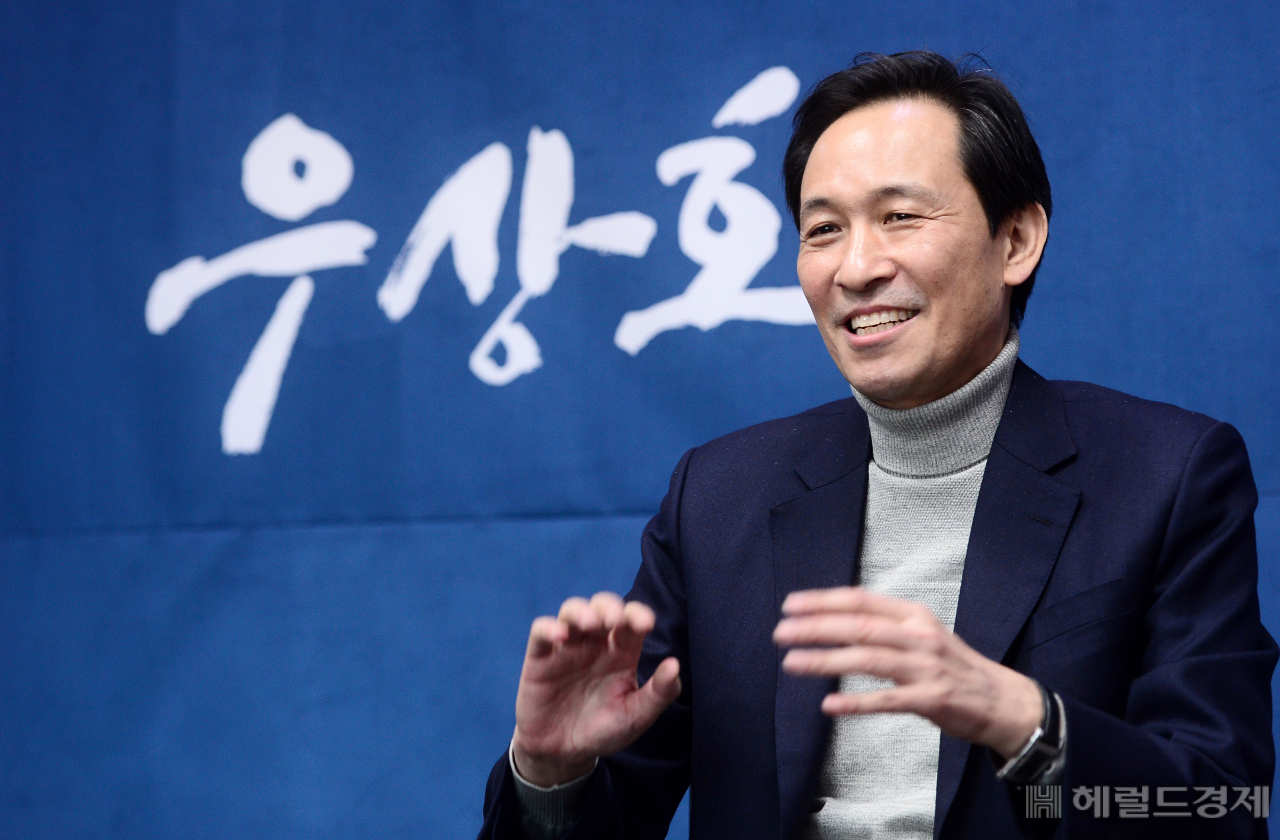 우상호 더불어민주당 서울시장 예비후보 [사진=이상섭 기자/babtong@heraldcorp.com]