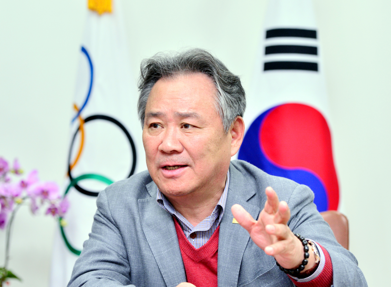 이기흥 신임 대한체육회장. 박현구 기자phko@heraldcorp.com