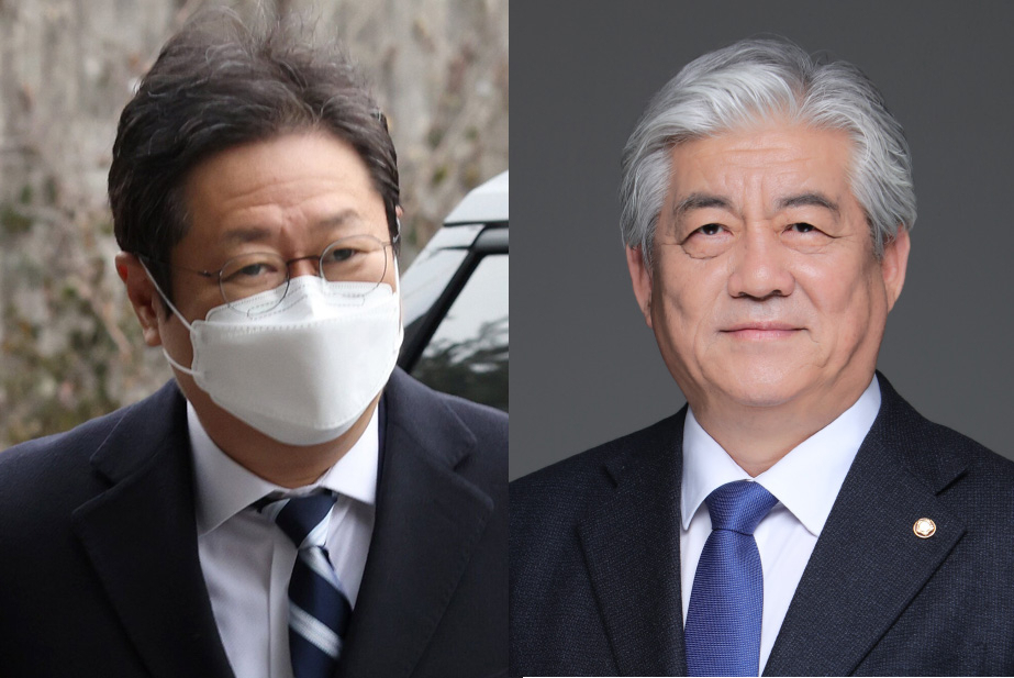 황희(왼쪽) 후보자와 이상헌 의원