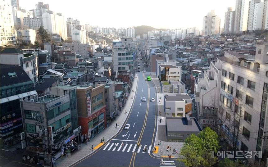 장터길 공사추 조감도.