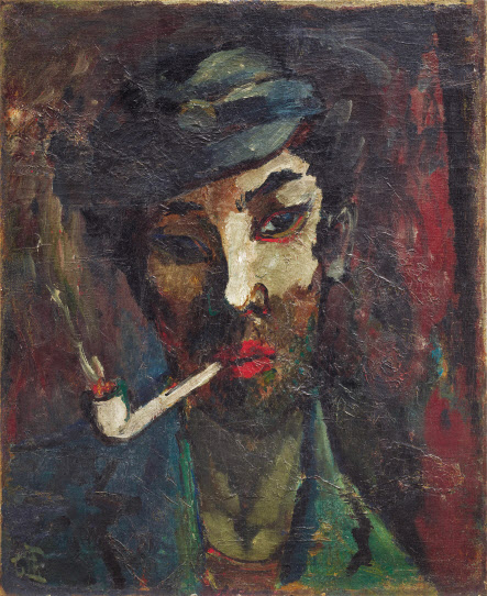 구본웅, 친구의 초상, 1935, 캔버스에 유채, 62&times;50cm, 국립현대미술관 소장. [현대미술관 제공]