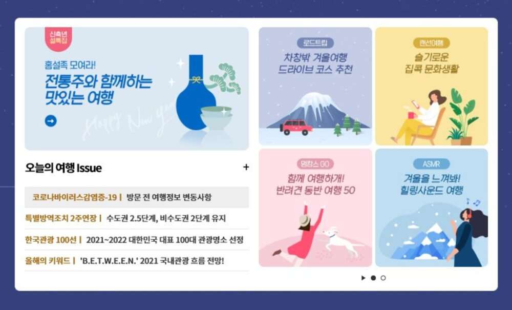 한국관광공사 등이 홈설족을 위해 마련한 랜선여행