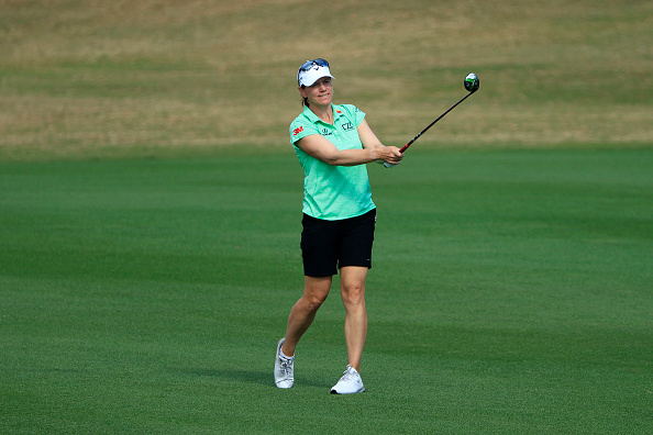 안니카 소렌스탐이 지난달 LPGA 투어 개막전 다이아몬드 토너먼트에 초청 명사 자격으로 출전했을 때 경기 모습. [게티이미지]