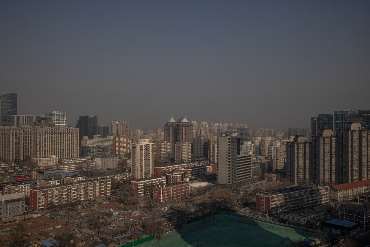 중국 베이징 시내의 전경 [EPA]