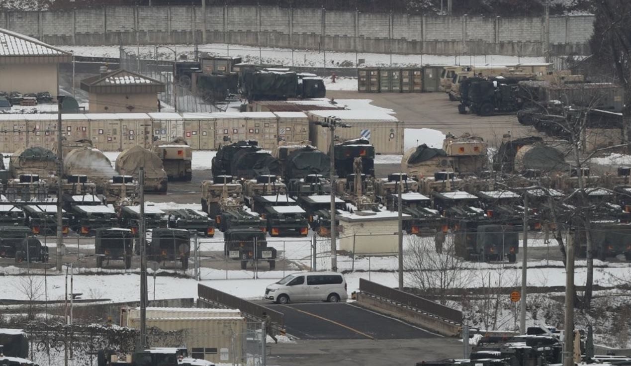 This photo taken on Feb. 5, 2021, shows a US military base in Dongducheon, Gyeonggi Province. (Yonhap)