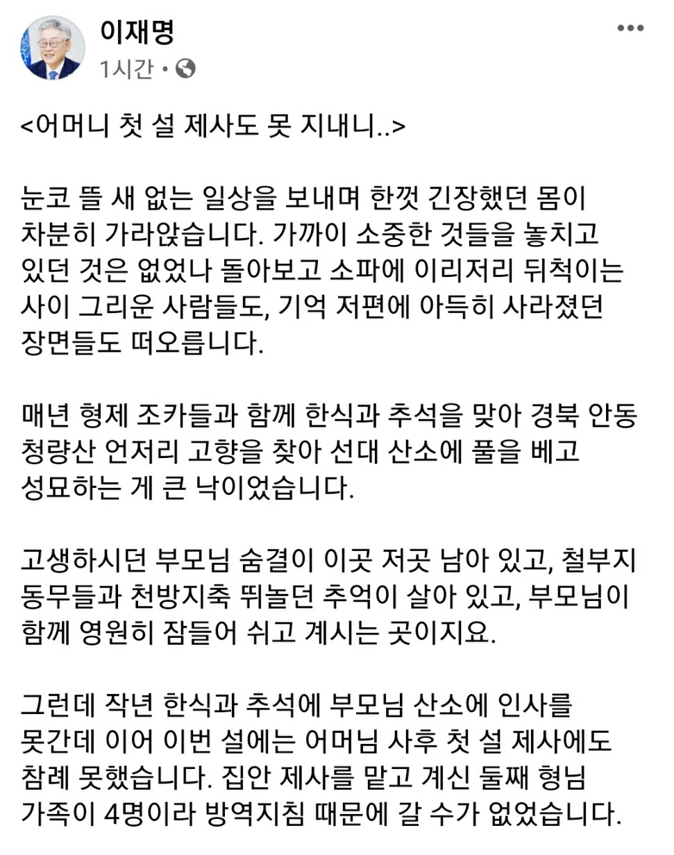 [이재명 경기지사 페이스북 캡처]