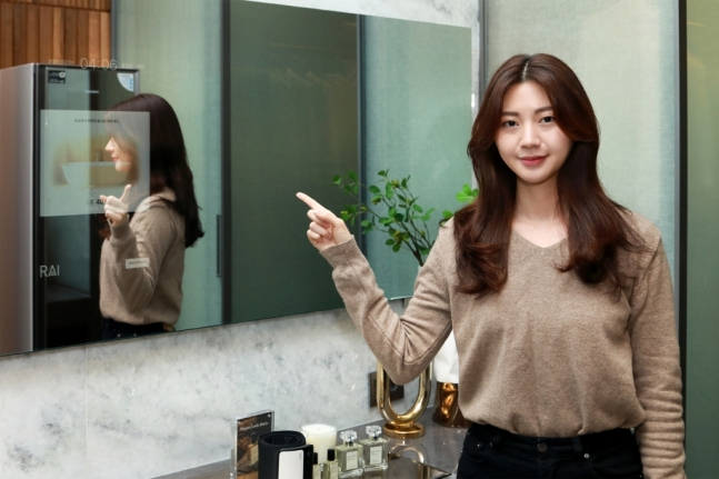 욕조에 입주민이 선호하는 온도로 물을 받아놓는 RAI 라이프관의 IoT 시스템 [삼성물산 제공]