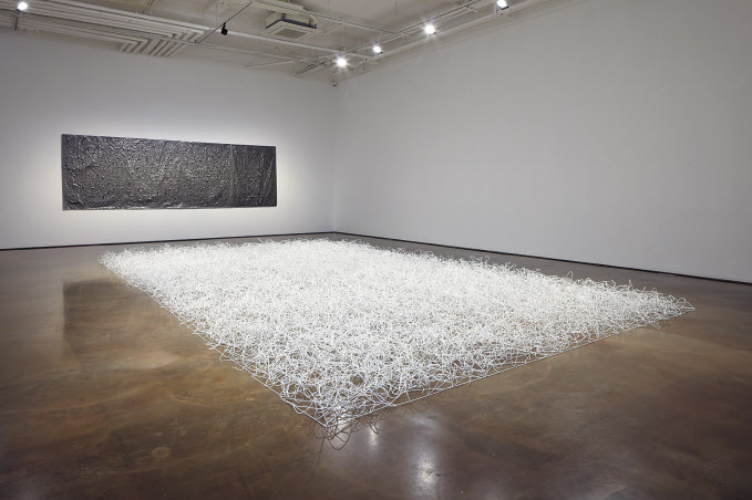 최병소, 무제 016000, 2016, Hangers, 가변설치, 730 x 430 cm [아라리오갤러리 제공]