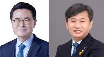 왼쪽부터 소병철, 서동용 국회의원.