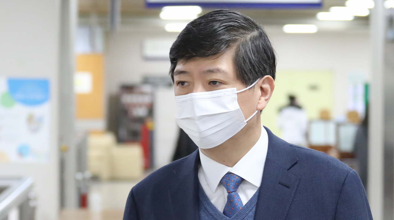 재산 축소 신고로 재판에 넘겨진 고(故) 김대중 전 대통령의 셋째아들 김홍걸 무소속 의원. [연합]