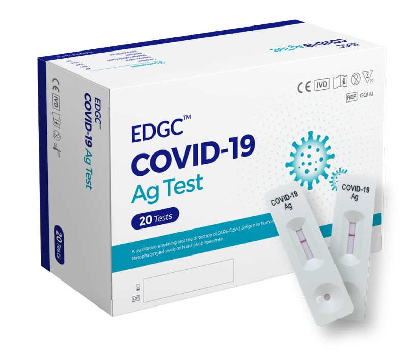 EDGC의 코로나19 항원신속진단키트 ‘EDGC&trade; COVID-19 Ag Test’. [EDGC 제공]