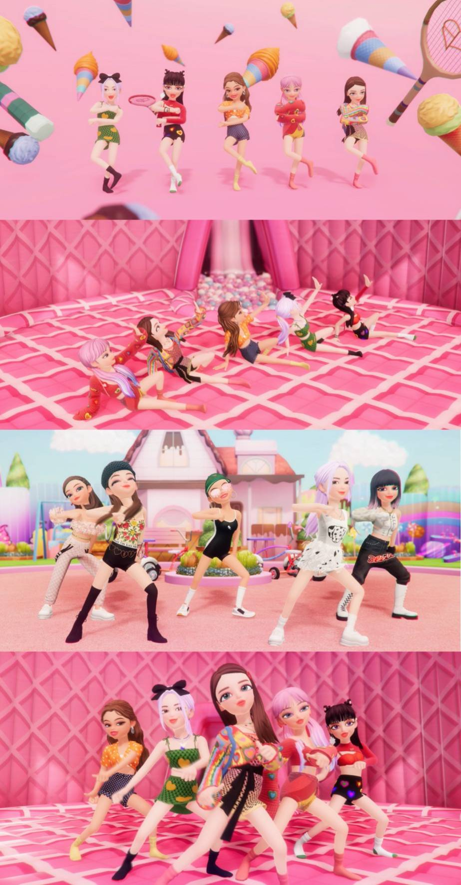 블랙핑크 '아이스크림' 3D 아바타 안무영상 [YG엔터테인먼트 제공]
