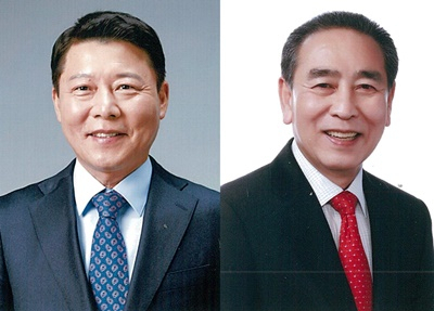 전남도의원 순천 제1선거구 예비후보로 등록한 정병회·주윤식 예비후보.