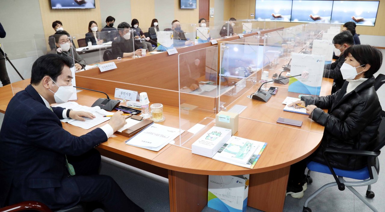 백군기 용인시장 기업간담회.