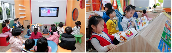 하노이시립도서관에 문을 연 어린이를 위한 꿈더하기도서관.