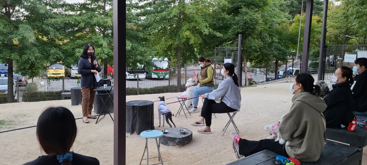 지난해 도봉구 반려견 문화교실 모습. [도봉구 제공]