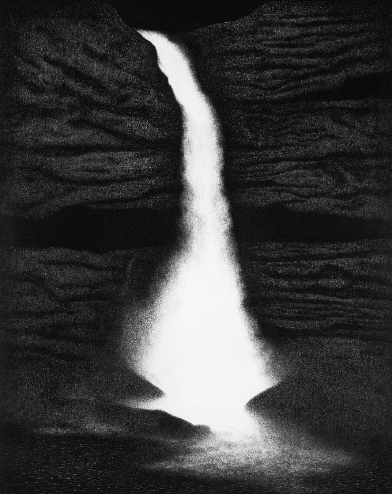 이재삼 ‘달빛’ 2013 Charcoal on Linen [젊은달와이파크 제공]