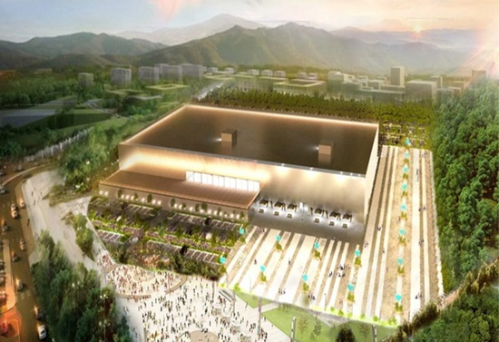 광주 광산구에 들어설 한국수영진흥센터 조감도.