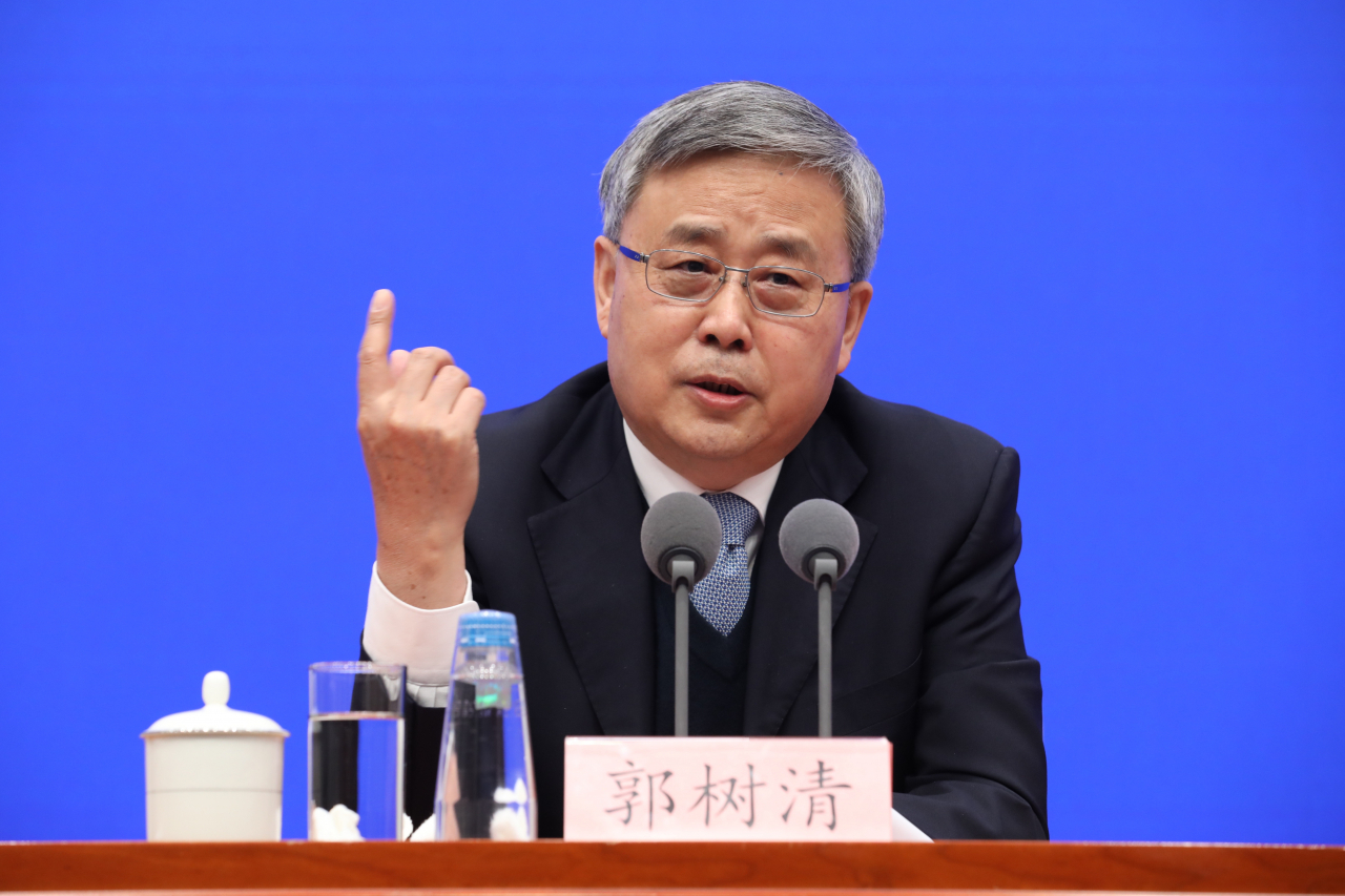 궈수칭(郭樹淸) 중국 은행보험감독관리위원회 주석. [게티이미지]