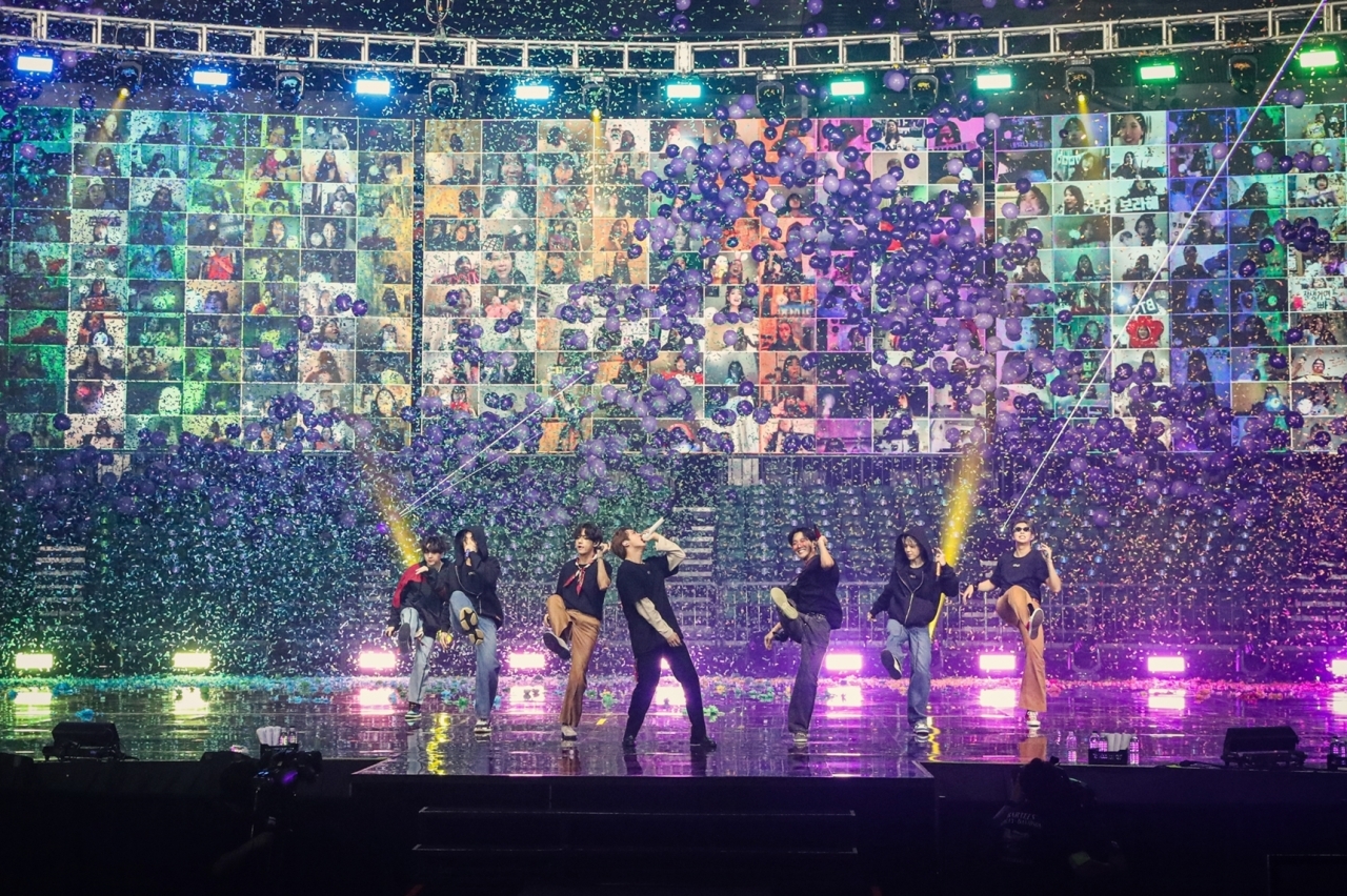 BTS’ online concert “Map of the Soul ON:E” which was held in October 2020. (Big Hit Entertainment)