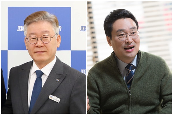 이재명 경기지사(왼쪽)과 이헌욱 GH 사장(오른쪽)