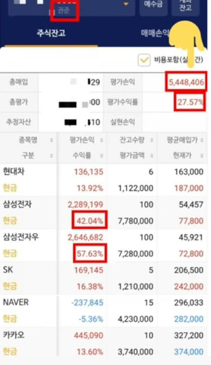 한 초등학생 유튜버가 공개한 자신의 지난해 주식 수익[유튜브 캡처]