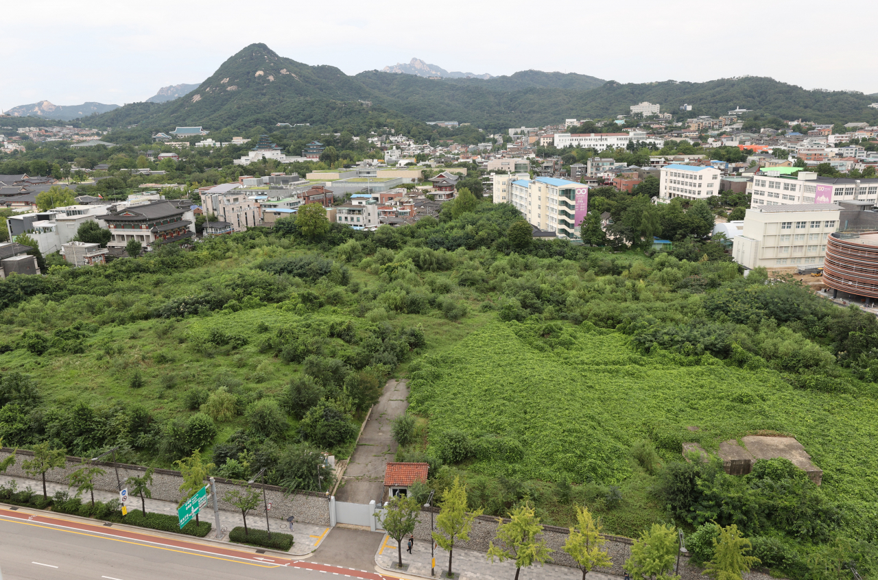 대한항공이 소유한 서울 종로구 송현동 부지 모습. [연합]