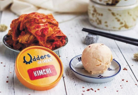싱가포르 어더스(Udders)가 선보였던 김치맛 아이스크림[어더스 제공]