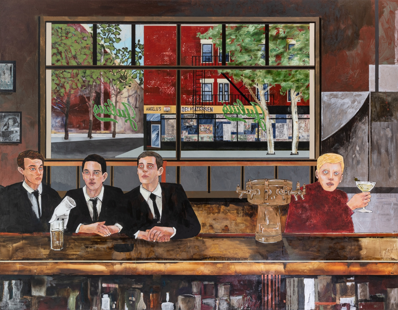 Hernan Bas, The Sip In, Acrylic on Linen, 213.4x274.3cm, 2019 [사진제공=스페이스K]