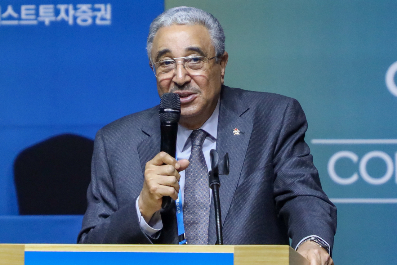 UMB 주최 국제 대회의 한국 개최를 발표한 UMB의 파루크 바르키 회장 [파이브앤식스 제공]
