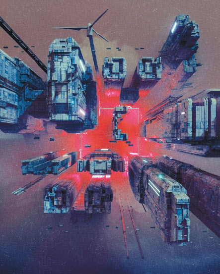 미국 작가 비플(Beeple)의 디지털 아트 콜라주 작품 ‘매일: 처음의 5000일’ 중 한 작품[AFP]