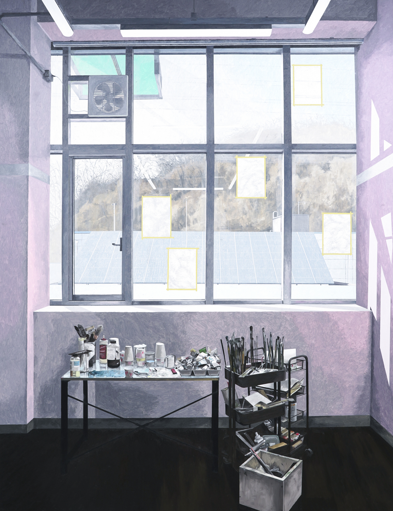 임노식, 작업실01, 2019, 캔버스에 유채, 245&times;184.5cm [사진제공=퍼블릭아트]