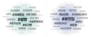 새로 도입될 AI기반의 ‘태그 구름’의 모습(가안). [네이버 제공]
