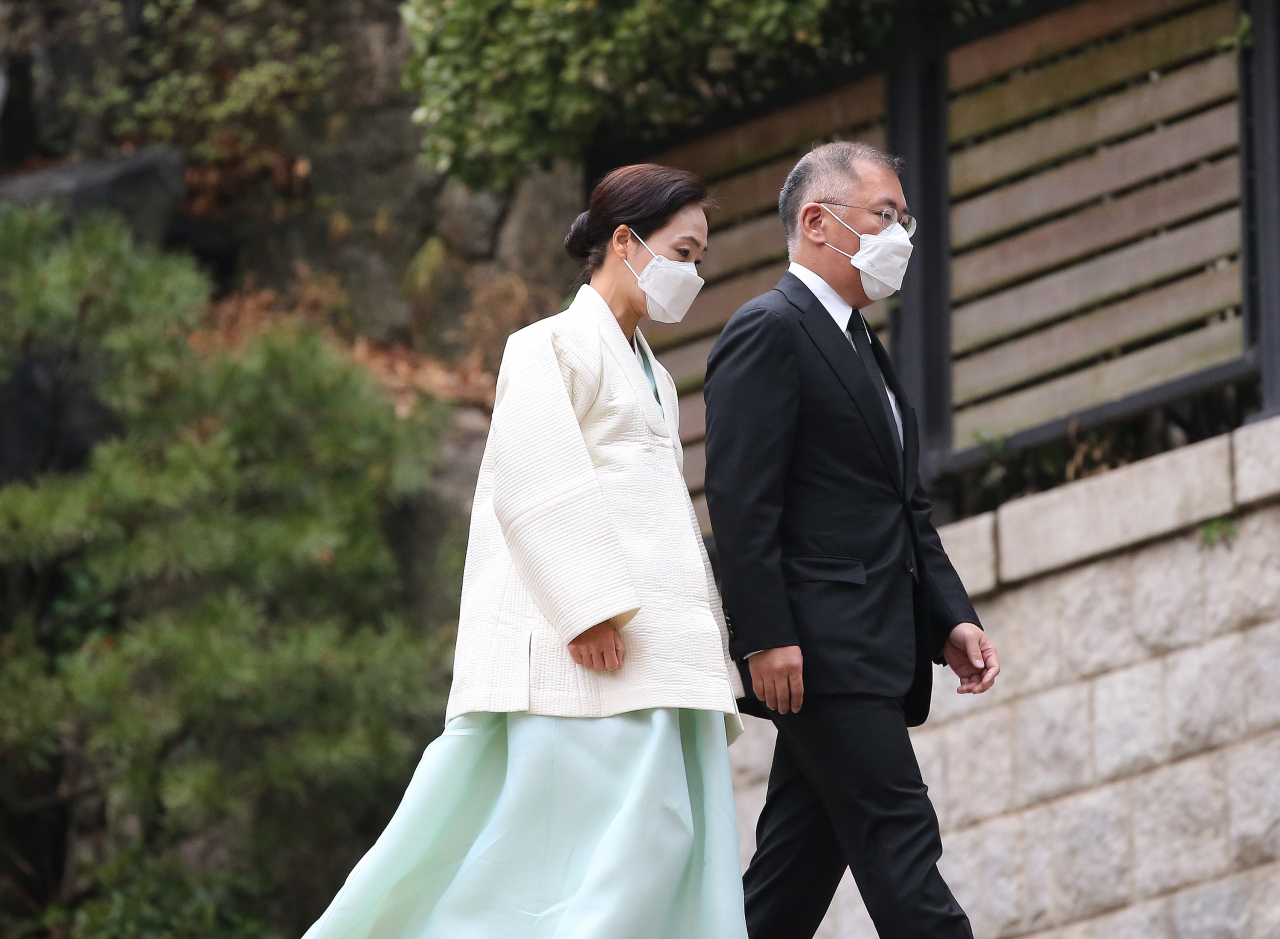 정주영 20주기..정의선 등 범현대 오너일가, 청운동 옛 자택에서 추모 - 헤럴드경제