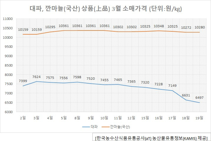 마늘만 남았다…대파·양파는 ‘하향 안정화’[식탐]