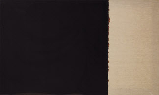 윤형근, Burnt Umber & Ultramarine, 97&times;162.2cm(100), 마포에 유채, 2001