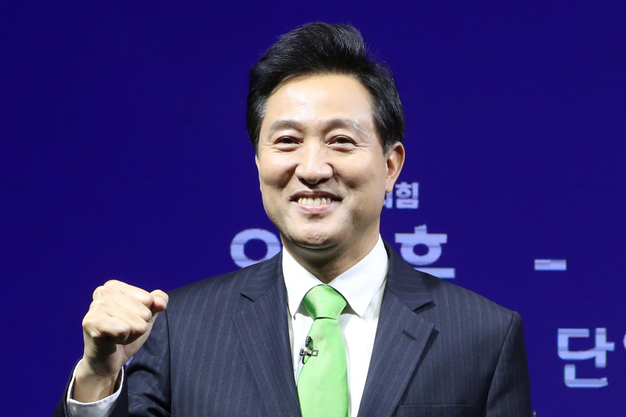 야권 서울시장 보궐선거 단일후보에 오세훈 국민의힘 후보가 선출됐다. [연합]