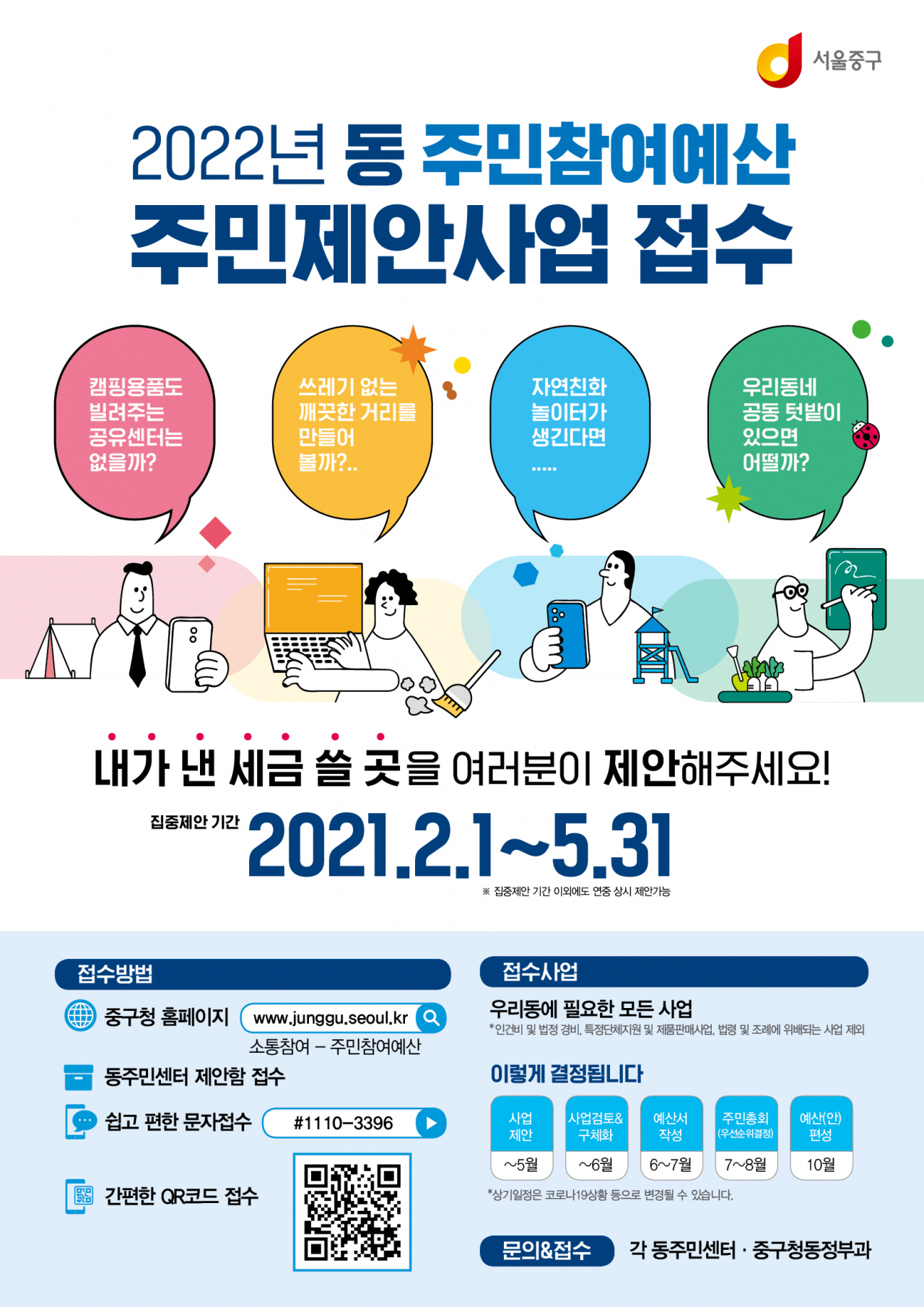 중구-동주민참여예산 포스터. [중구 제공]
