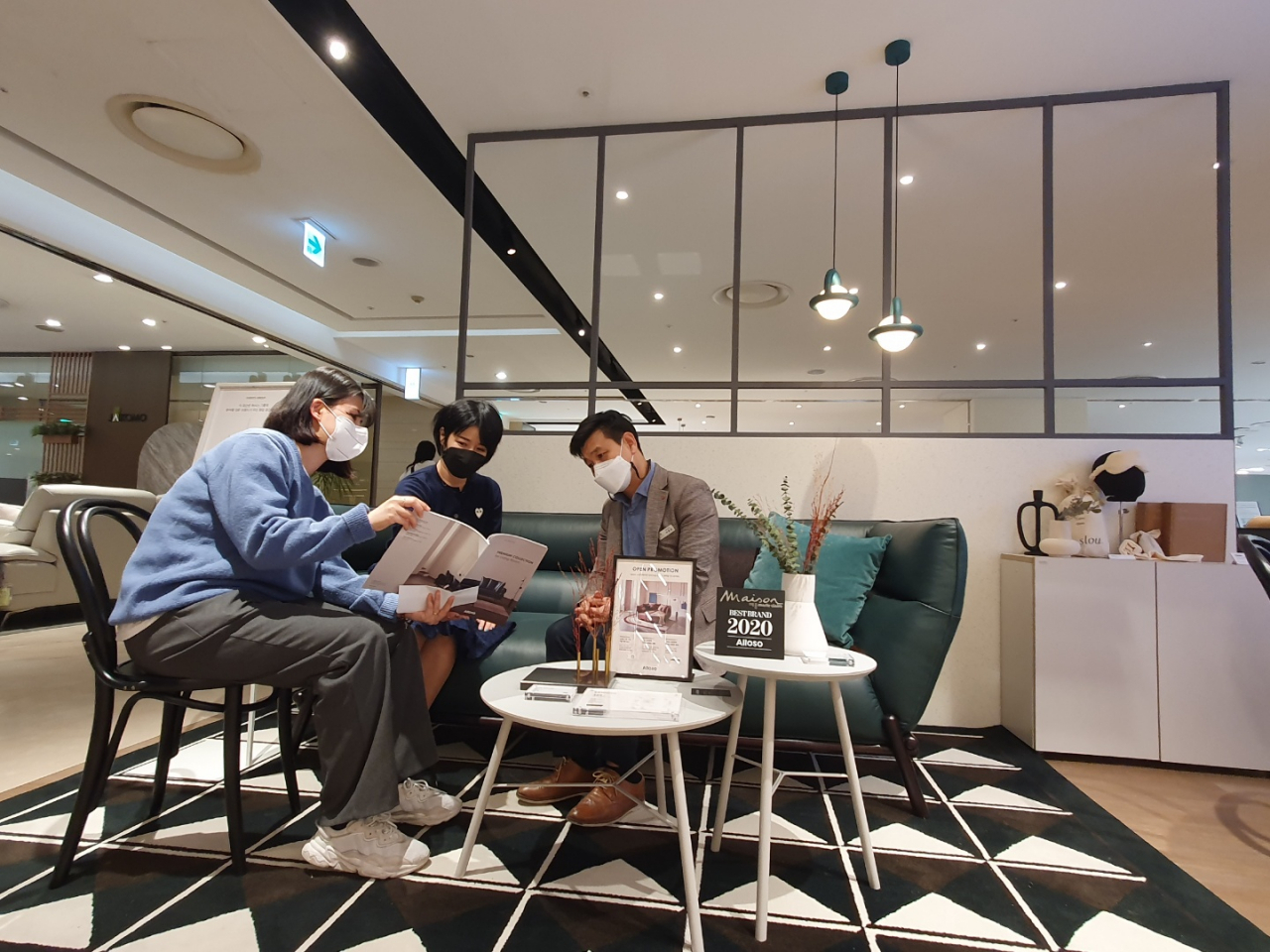 롯데백화점 노원점 퍼시스 쇼룸. [롯데백화점 제공]
